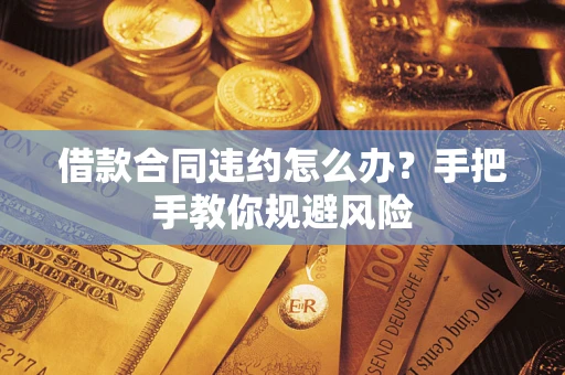 武汉借款合同违约怎么办？手把手教你规避风险
