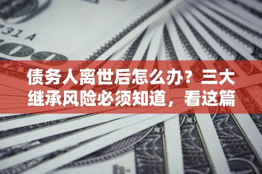 武汉债务人离世后怎么办？三大继承风险必须知道，看这篇就够了
