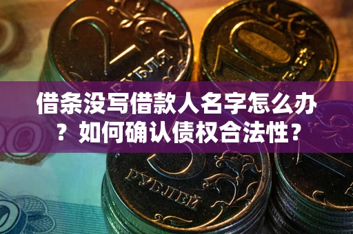 武汉借条没写借款人名字怎么办？如何确认债权合法性？
