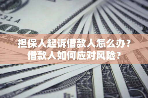 武汉担保人起诉借款人怎么办？借款人如何应对风险？