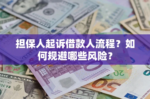 武汉担保人起诉借款人流程？如何规避哪些风险？