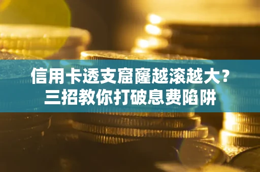 武汉信用卡透支窟窿越滚越大？三招教你打破息费陷阱