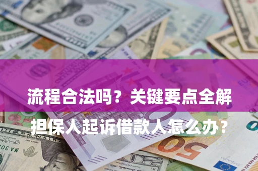 武汉

担保人起诉借款人怎么办？流程合法吗？关键要点全解析