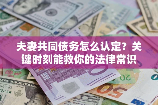 武汉夫妻共同债务怎么认定？关键时刻能救你的法律常识
