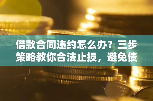 武汉借款合同违约怎么办？三步策略教你合法止损，避免债务危机升级