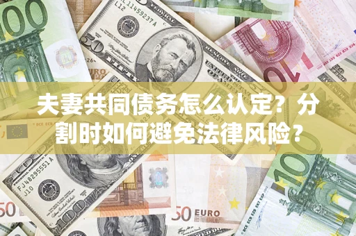 武汉夫妻共同债务怎么认定？分割时如何避免法律风险？